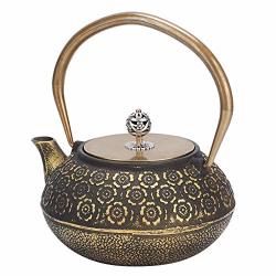 Ichiias Iron Teapot 1.2L Household MINI Vintage Iron Teapot Tea Kettle Pot Teaware Tea House Accessories