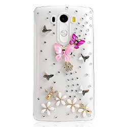Stenes Sparkly Dance Butterfly Flowers Case For Huawei Mate 10 Pro - Colorful