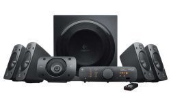 Logitech - Z906 5.1 Surround Sound Speakers With Subwoofer Black