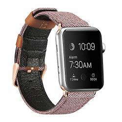 Csjd For Apple Iwatch 38MM 42MM Replacement Braided Strap Compatible With Iwatch 1 2 3 4 Leather Strap 38MM