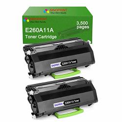 Sinoprint Compatible Toner Cartridge Replacement For Lexmark E260A11A Toner Lexmark E260 E260D E260DN E360 E360D E360DN E460 E460DN E460DW E460DTN E462 E462DTN -3 500