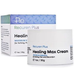Recuren Plus Dermatitis Eczema Psoriasis Cream Max Strength For Athletes Foot Jock Itch Shingles Urticaria Rash Rosacea Acne Ultimate Anti-itch Solution