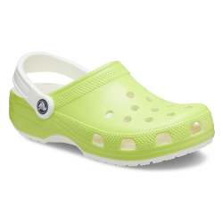 Classic Glow In The Dark Clog Toddler - Limeade C10
