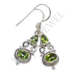 Kj Collection - Natural Peridot In Sterling Silver