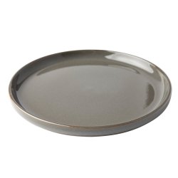 Flat Stackable Grey Side Plate