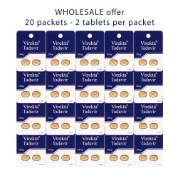 Virekta Tadavir - Whole 20 Packets 2 Tablets Each