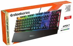 Steelseries - Apex 7 - Mechanical Gaming Keyboard - Oled Smart Display - Red Switches - American Qwerty Layout Us Pc gaming