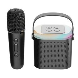 Portable Wirless Karaoke Speakers With 1 Microphones- Pink