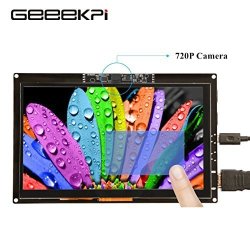 Geeekpi 7 Inch 1024X600 Capacitive Touch Screen HDMI Monitor With 720P Camera For Raspberry Pi Beaglebone Black Macbook Pro. Windows 10