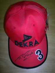 Stunning Hand Signed Rare Dekra Formula 1 Michael Schumacher No3 Cap
