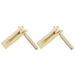 parties and celebrations Traditional Matraca for Cheering Sporting events 2 Pack Wooden Spinning Ratchet Noise Maker Grogger