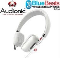 Audionic Bluebeats B-334 Wireless Bluetooth Headphones - White
