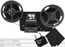 Wolverine 8MM & Super 8MM Reels To Digital Moviemaker Pro Film Digitizer Film Scanner Microfiber Cleaning Cloth Dual Voltage 100-240V Ac Adapter & International