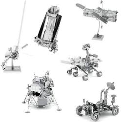 Fascinations Metal Earth Space 3D Metal Model Kits -hubble Telescope - Apollo Lunar Rover - Apollo Lunar Module - Mars Rover - Kepler Spacecraft
