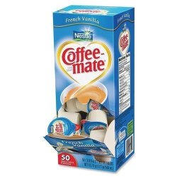 35170 Coffee-mate Liquid Creamer Singles - French Vanilla Flavor - 0.38 Fl Oz - 50 BOX - 1 Serving