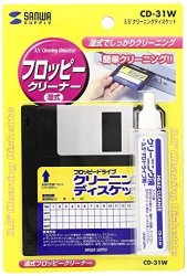 Sanwa Supply CD-31W 3.5 Cleaning Diskette Japan Import