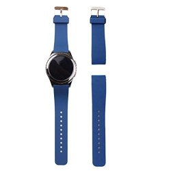 Inkach Luxury Silicone Watch Band Strap For Samsung Galaxy Gear S2 SM-R732 Blue