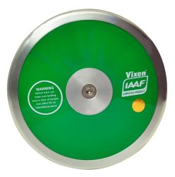 Vixen Practice Discus In Green Throw Sporting Goods 1.60 Kg Weight VXN-DC10A-6