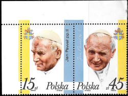 Poland 1987 Pope John Paul Ii 3rd Visit Sg3112-3 Unmounted Mint Pair Complete Set