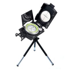 Multifunctional Sighting Compass With Tripod & Bubble Level For Hiking