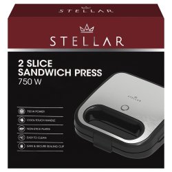 STELLAR 2 Slice Sandwich Press 24.4 X 13CM