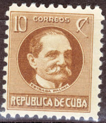 Cuba 1917 President Palma Sg 341 10 Cent Single Mounted Mint