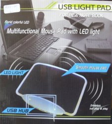 USB Light Mouse Pad 4 Ports