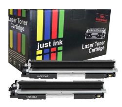 Compatible Hp 130A CF350A Black Toner Cartridges X 2