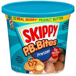 Skippy Regular Creamy Peanut Butter Pretzel 5 Ounce