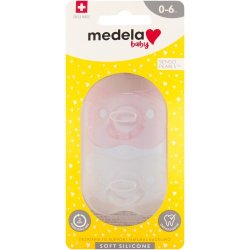 Medela Girl Soft Silicone Pacifier 0-6M