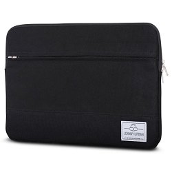 Laptop Sleeve 14 Inch Macbook Pro 15" Black - Johnny Urban Canvas Bag For 14" Laptops Macbook Pro 15" & Dell Xps 15 - 14" Notebook Case From Cotton Canvas & Vegan Leather