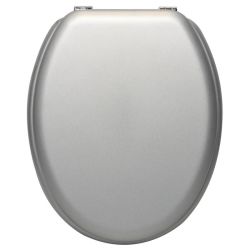 Pop Oval Toilet Seat Silver