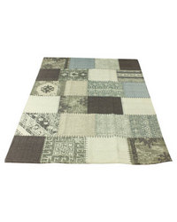 Fabricor Patchwork Rug Green & Brown