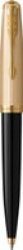 51 Premium Ballpoint Pen - Medium Nib Black Ink Black With Gold Trim