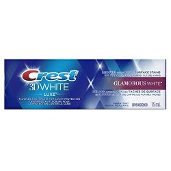 Crest 3D White Luxe Toothpaste Glamorous White Vibrant Mint 75ML 2.5OZ Pack Of 4
