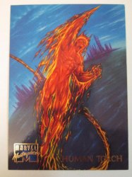 Human Torch 44 - 1995 Marvel Masterpieces Collector Card
