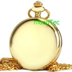 Smooth Steel Pocket Watch In Stock