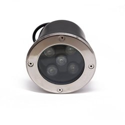 Ledholyt 5W Round LED In-ground Landscape Recessed Light Outdoor Waterproof Garden Buried Lamp Dc 12V White