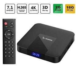 2018 Latest Acemax Amlogic Quad Core Android 7.1 Tv Box 64BIT Processor 3D 4K H.265 The Future Of Television 2GB 16GB Makes Your Tv A Smart Tv