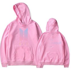 Thsgrt Bts Hoodie Sweater V Rap-monster Suga Jin Jimin J-hope Jung Kook Love Yourself Jacket Pullover XL Pink