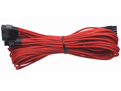 Corsair - Individually Sleeved 24PIN Atx Cable Type 4 Generation 2 For Rmx Series - Red
