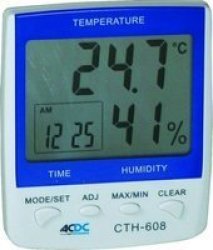 Digital Indoor Thermometer hygrometer clock