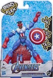 Marvel - Avengers Bend And Flex Captain America Falcon