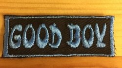 Biker Slogan "good Boy" Badge Patch