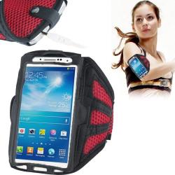 Nylon Material Sports Armband Case For Iphone 6 & 6S Samsung Galaxy S7 S6 S5 S4 S3 Red