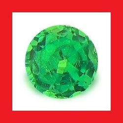 Tsavorite - Rich Emerald Green Round Cut - 0.08cts