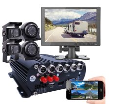 4 Channel Mobile Sdvr Vehicle Cctv Kit With G-sensor Wifi 4G Gps & Remote Monitoring 256GIG Sd Card