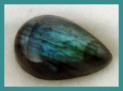 Labradorite - Beautiful Flashes Of Blue 3.14 Ct Pear Cabochon