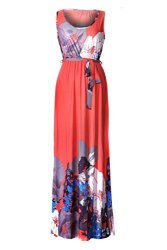 G2 Chic Women's Floral Paisley Spring And Summer Patterned Dress Drs-max ORNA4-L