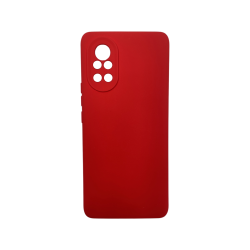 Liquid Silicone Cover For Huawei Nova 8 With Camera Cut-out Case - Red